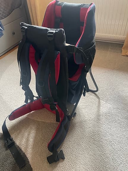 Everest Kid Pack bärstol ryggsäck röd/marin