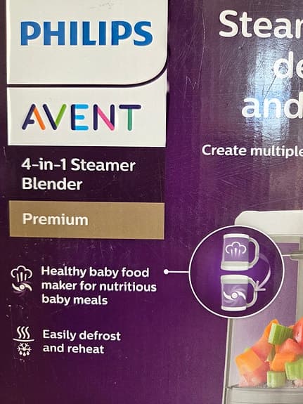 Philips Avent 4 in 1 - matberedare för barnmat