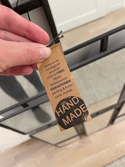 Handgjord spegel