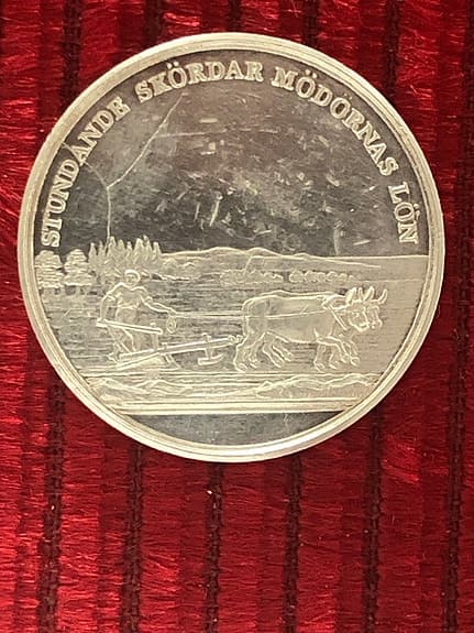 Carl XIV Johan minnesmedalj i silver 1916