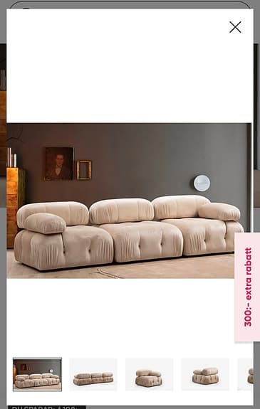 Ny modulsoffa 3-sits