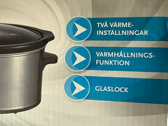 Voltage slow cooker 3,2L rostfritt stål