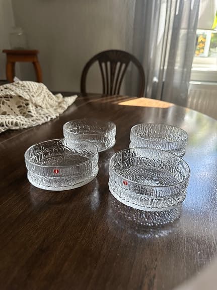 Iittala glasskålar