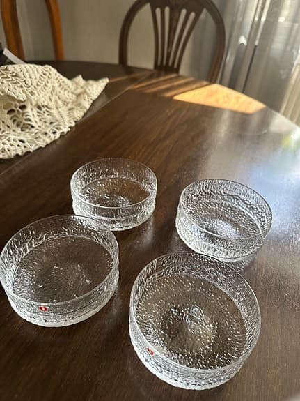 Iittala glasskålar