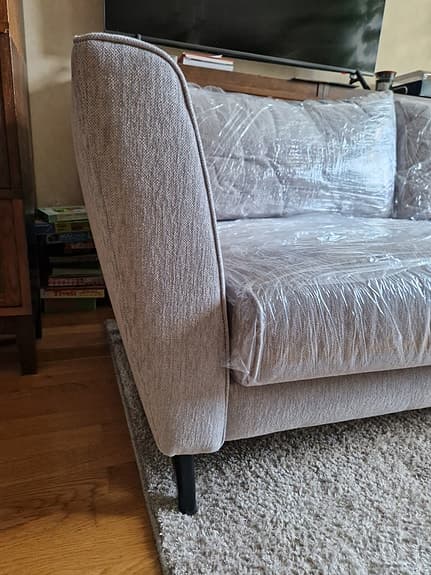 2,5 sitts grå soffa