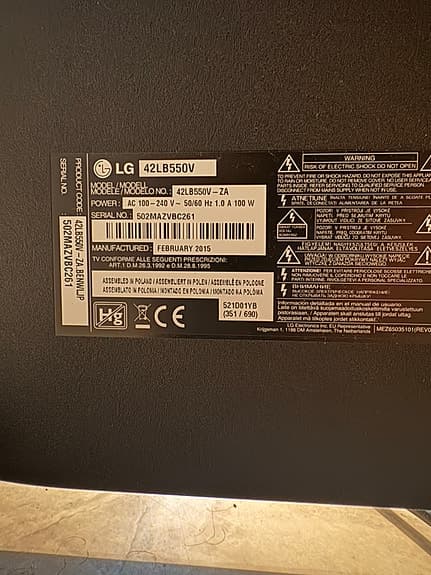 LG 42” TV säljes billigt