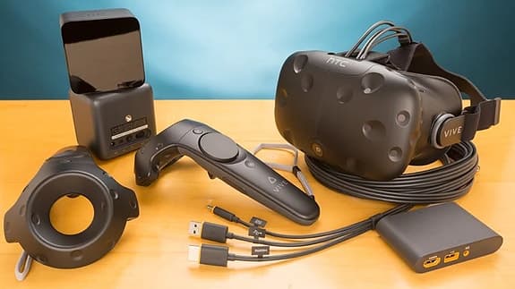 Komplett HTC Vive VR-paket med MSI gamingdator, mycket fint skick