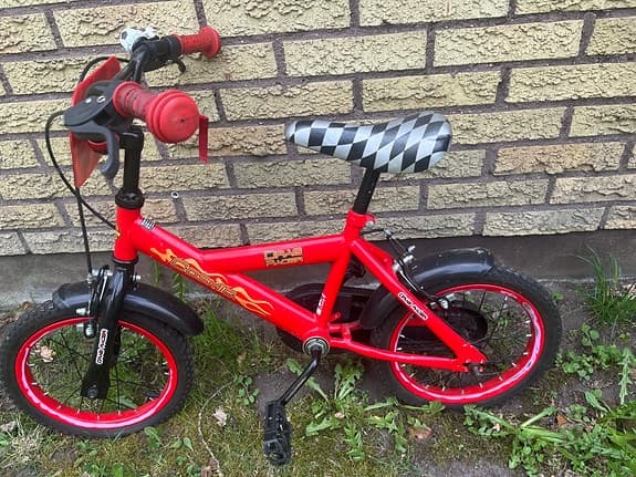 Barncykel 12” röd