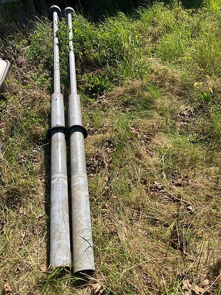 Trädgårdsbelysning / lyktstolpar med klotglas