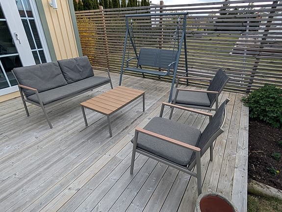 Jysk Loungeset 4-sits grå