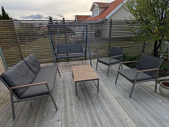 Jysk Loungeset 4-sits grå