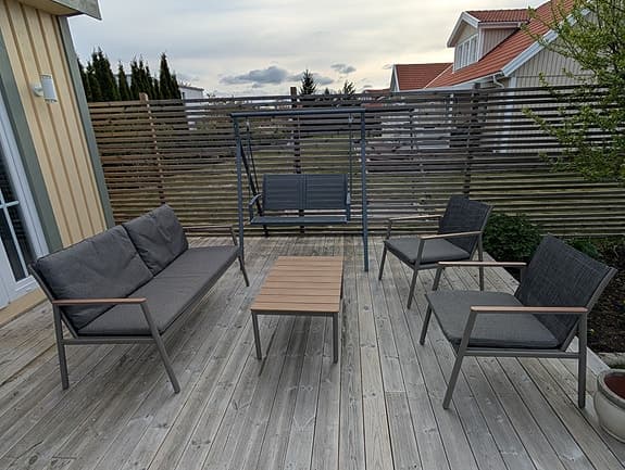 Jysk Loungeset 4-sits grå