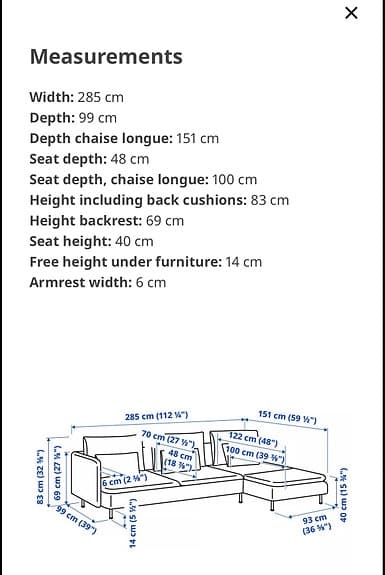 Ikea SÖDERHAMN 4-seat dark grey sofa