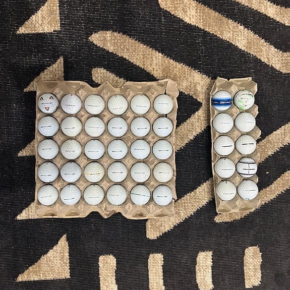 Golfbollar blandade märken vit