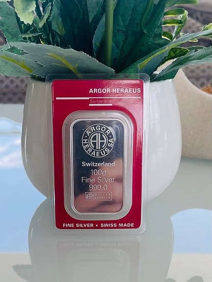 100g Argor-Heraeus fint silver