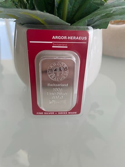 100g Argor-Heraeus fint silver
