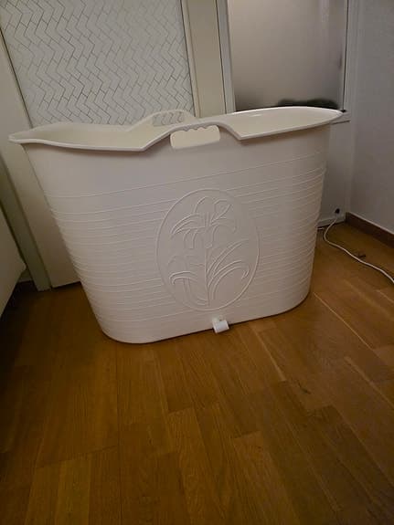 BADKAR, badbalja plast, vit, 200L.