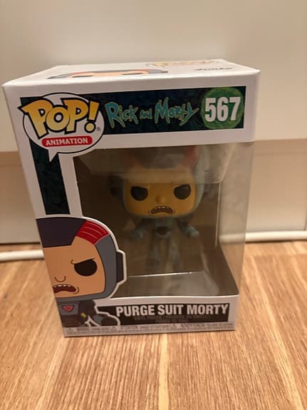 Funko Pop Rick and Morty Purge Suit Morty figur