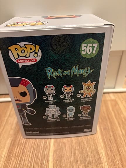 Funko Pop Rick and Morty Purge Suit Morty figur