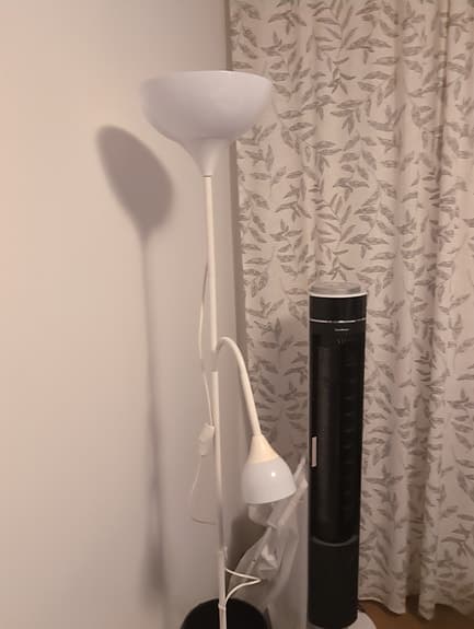 Ikea sofflampa vit