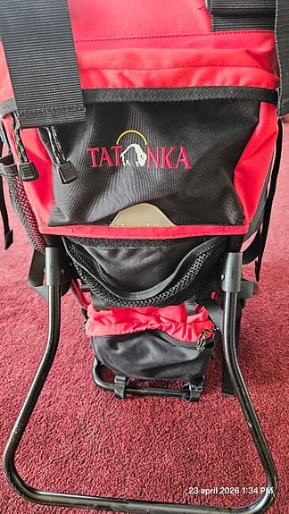 Tatonka bärstol barn röd/svart