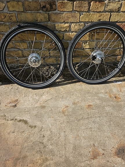 Sturmey Archer 24" Låd cykelhjul med navbroms "trumbroms"