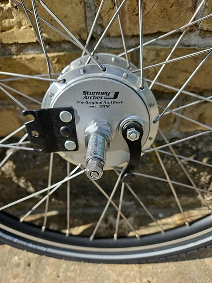 Sturmey Archer 24" Låd cykelhjul med navbroms "trumbroms"
