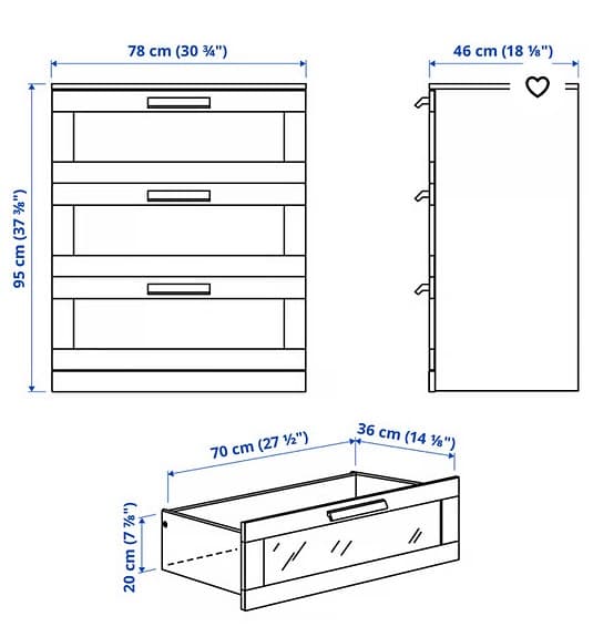 IKEA byrå Brimnes
