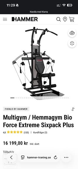 Finnlo Hammer Multigym hemmagym Bio Force