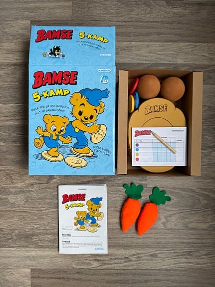 Bamse 5-kamp spel för barn