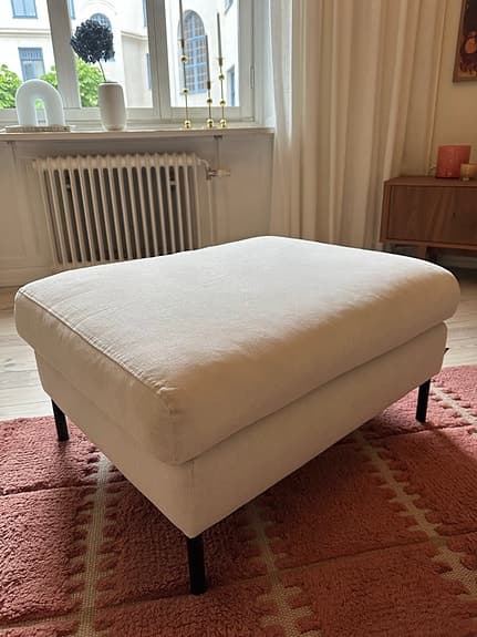 Fotpall beige