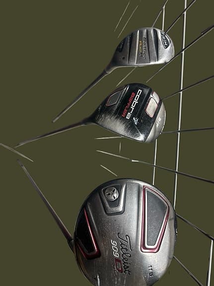 Titleist och Cobra golfklubbor driver/fairway