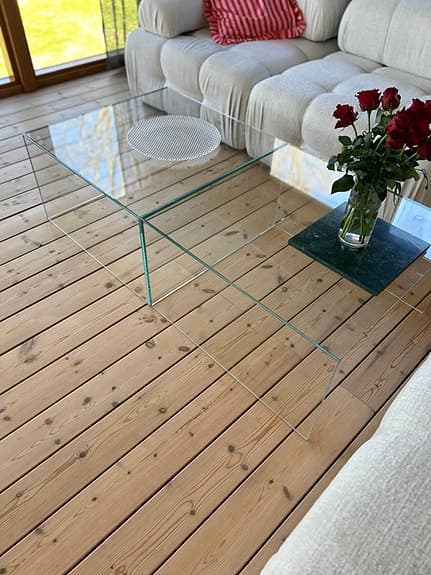 soffbord i glas - rektangulärt