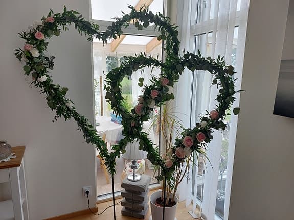 Hjärtan lämpliga till bröllop