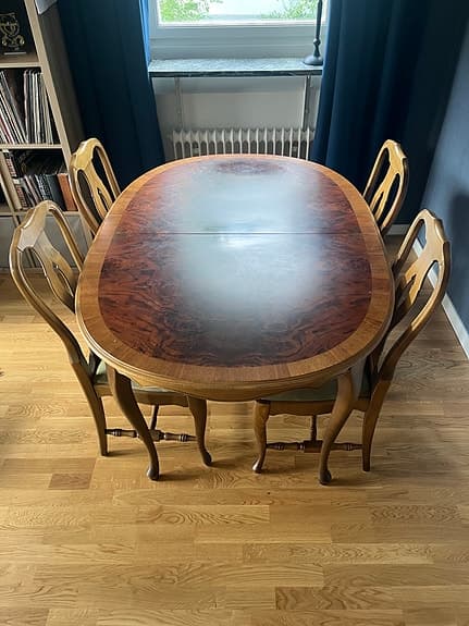 Matgrupp i rokoko stil