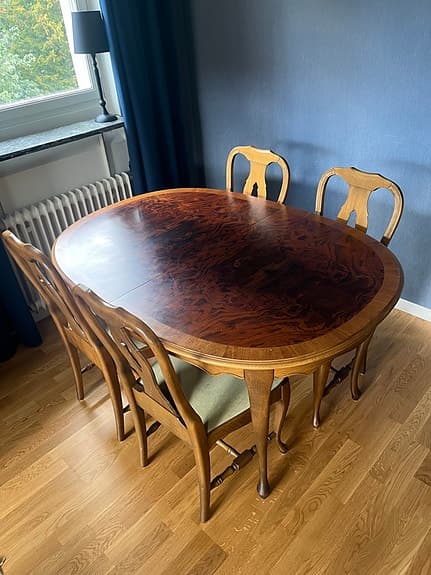Matgrupp i rokoko stil