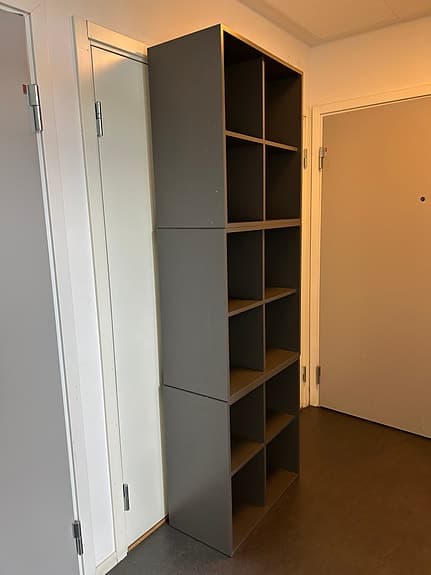 Eket x 3 - 70x35x70 cm - Mörkgrå - Skåp/ hylla - 4-Fack