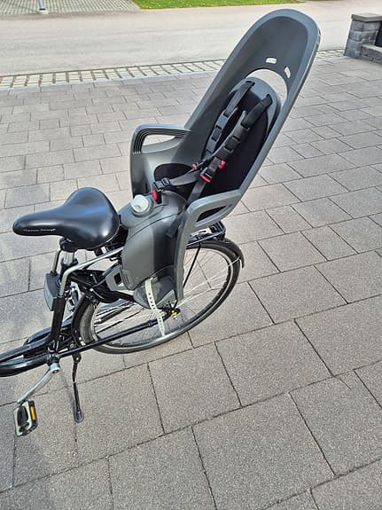 Hamax Zenith cykelsits för barn 22 kg grå