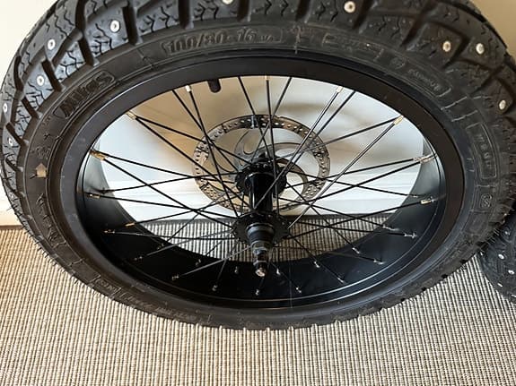 Vinterhjul till RAWBIKE 750W – komplett hjulset (enkelt byte!)
