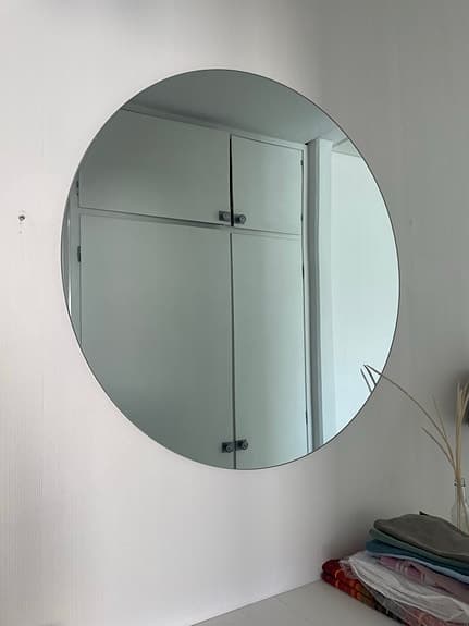 Stor rund spegel 80 cm