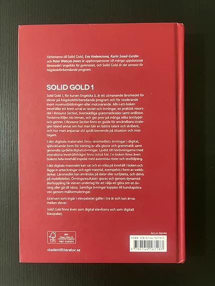 Solid Gold 1 Engelska 5 lärobok