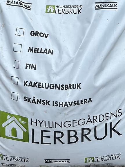 3x Hyllingegårdens lerbruk 20 kg säck