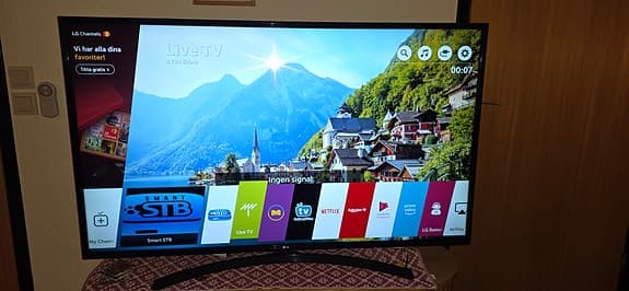TV-modell är LG 55UK6470PLC.
Det är en 55-tums LG 4K Smart TV  med webOS. �