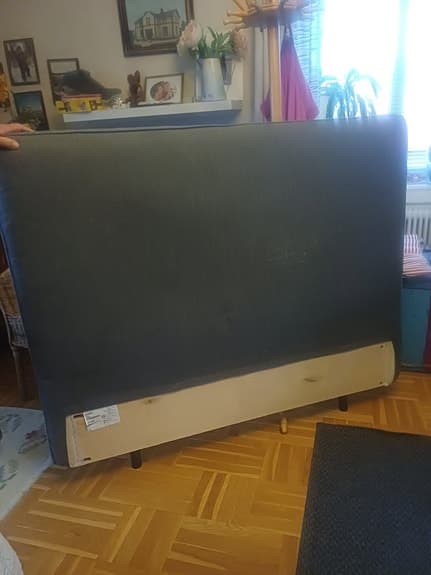 IKEA sänggavel 140 cm grå