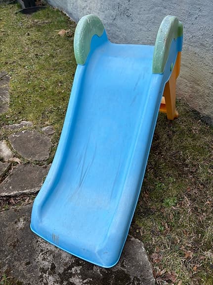 rutschkana för barn blå