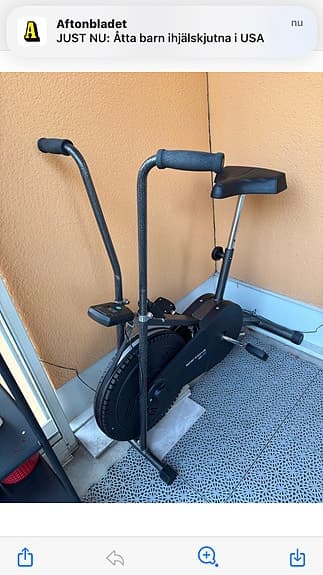 Träningscykel motionscykel svart