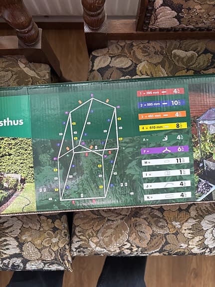 Greenhouse växthus för pallkrage med plastöverdrag