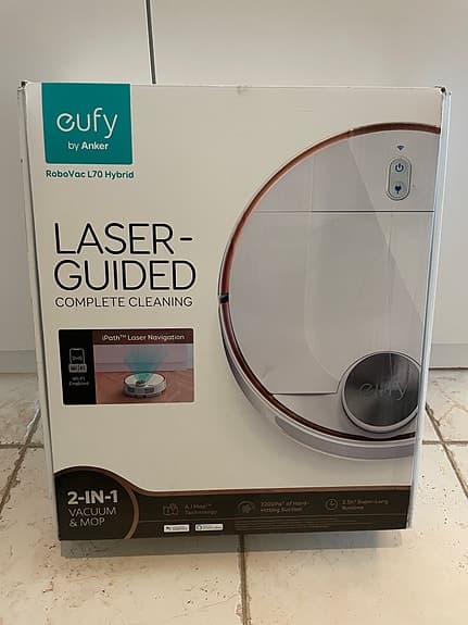 OBS LÄS BESKRIVNINGEN! Eufy robotdammsugare laserstyrd 2-i-1 dammsugare och mopp