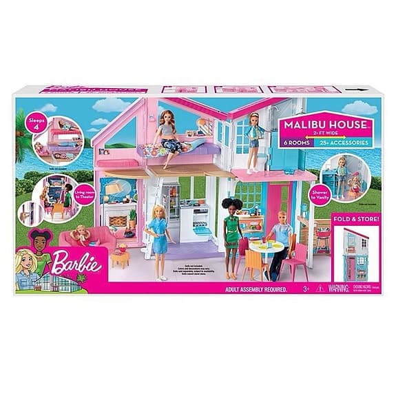 Barbie Malibu House dockhus med möbler