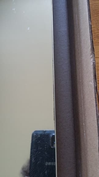 Badrumsspegel med belysning, 750x900 mm